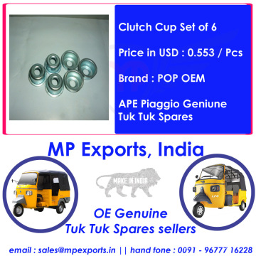 Ape Tuk Tuk Spares Clutch Cup Set of 6